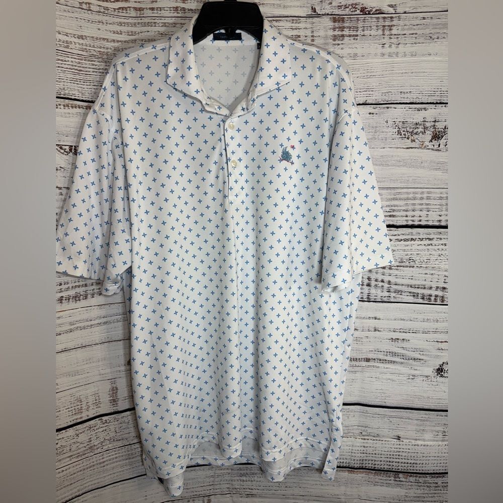 Turtleson polo‎ Mens Size X large Floral embroidered  golf performance shirt